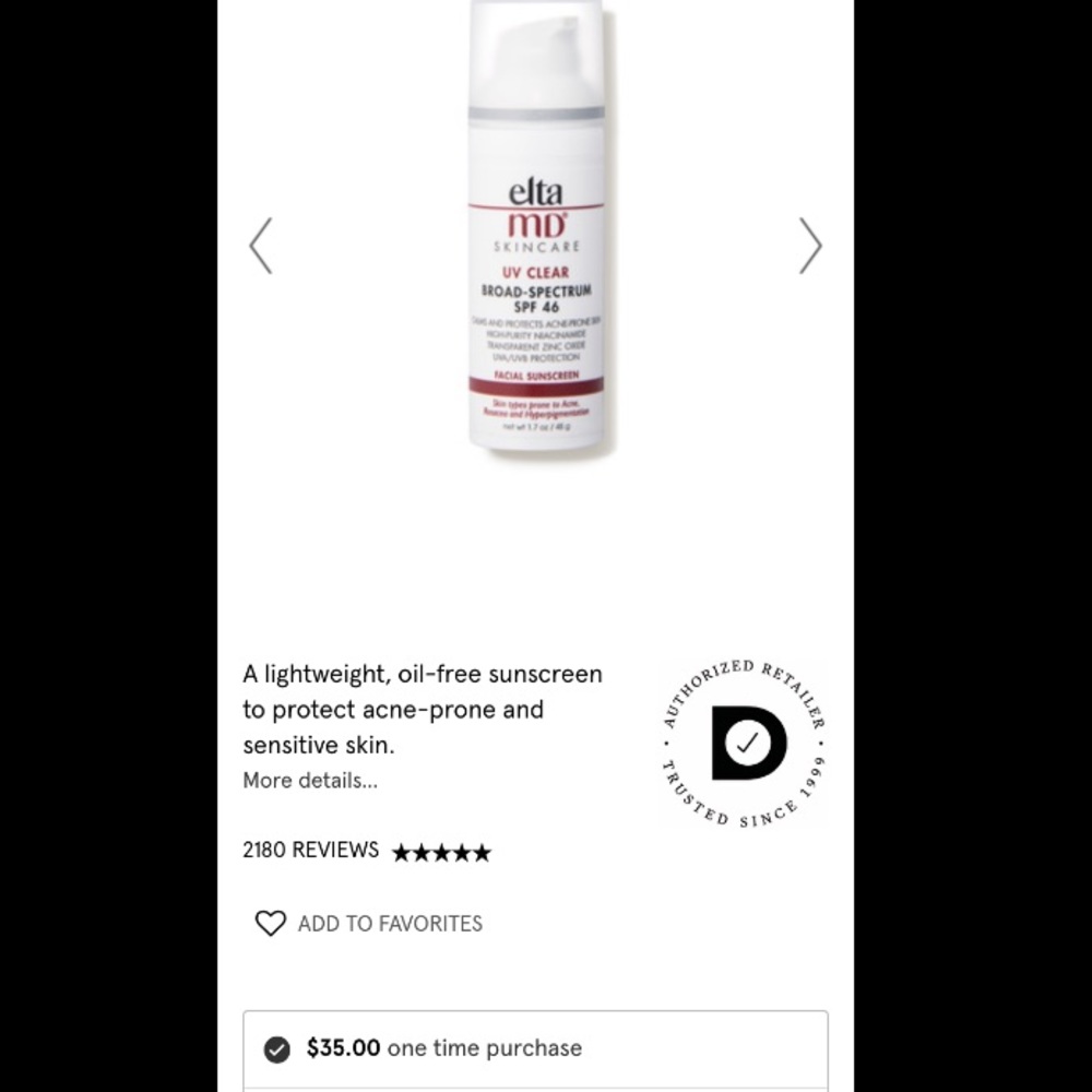 EltaMD UV Clear Broad Spectrum SPF 46 1.7oz